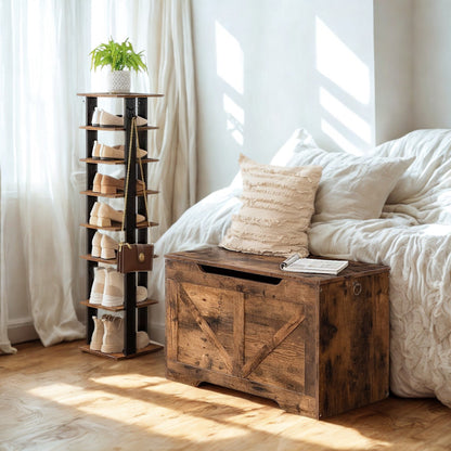 Industrial Wooden Storage Box Chest Trunk Rustic