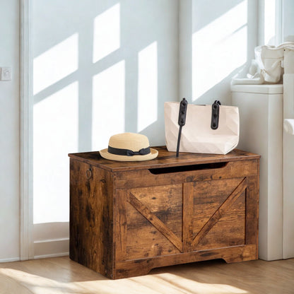 Industrial Wooden Storage Box Chest Trunk Rustic